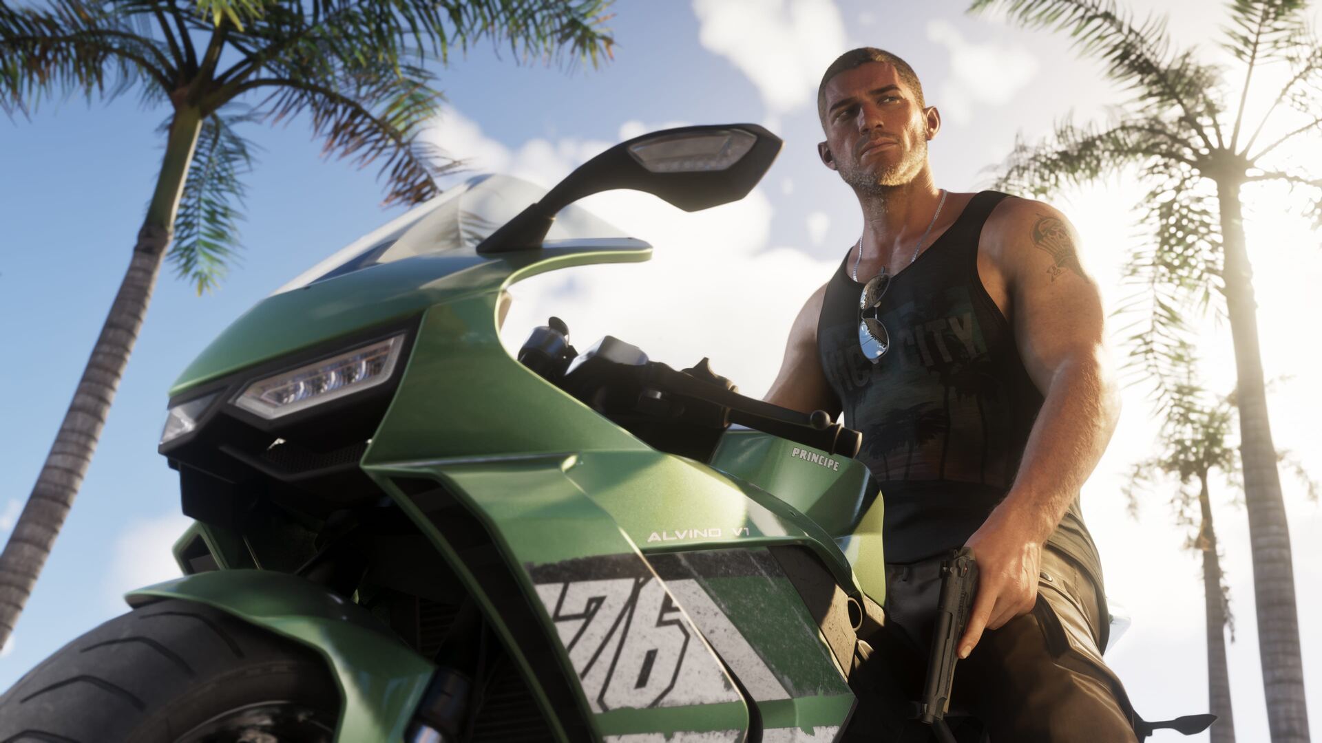 Jason Duval, personnage principal de GTA 6, dans les rues de Leonida